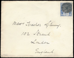 Natal 1898 Cork Cancel On Letter To London - Natal (1857-1909)