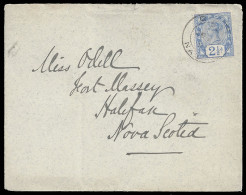 Natal 1895 Envelope To Nova Scotia, Great 2Â½d Rate Destination - Natal (1857-1909)