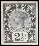 Natal 1891 QV 2Â½d Day Book Working Die Proof - Natal (1857-1909)