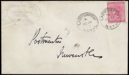 Natal 1887 Schenk's Forwarding Agent Cachet On Letter - Natal (1857-1909)