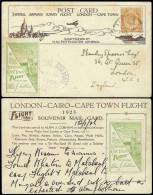 South Africa 1925 Alan Cobham Survey, Green Both Formats, KUT - Posta Aerea