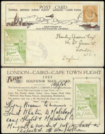 South Africa 1925 Alan Cobham Survey, Green Both Formats, KUT - Poste Aérienne