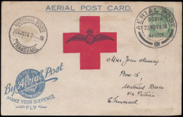 South Africa 1918 Wanderer's Second Demonstration Flight - Poste Aérienne