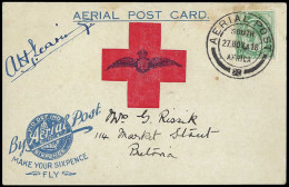 South Africa 1918 Pretoria Flight Card, Pilot Signed, Rare - Posta Aerea