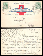 South Africa 1918 Cape Town First Flight Card, Overseas Franking - Luchtpost