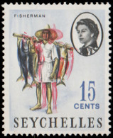 Seychelles 1962 15c Shifted Pink, Scarce - Seychellen (...-1976)