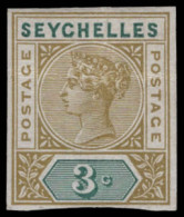 Seychelles 1893 QV Imperf Colour Trial - Seychellen (...-1976)