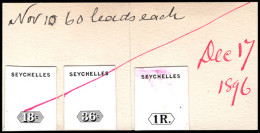Seychelles 1897 QV New Colours Day Book Proofs Complete, Rare - Seychellen (...-1976)