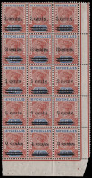 Seychelles 1901 QV 3c On 16c Surcharge Double Block Of 15, UM - Seychellen (...-1976)