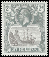 Saint Helena 1923 Badge Issue 2d Torn Flag VF/M, Scarce - Saint Helena Island