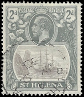 Saint Helena 1923 Badge Issue 2d Cleft Rock VF/U - Saint Helena Island