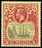 Saint Helena 1922 Badge Issue 2/6 Torn Flag VF/M  - St. Helena