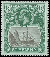 Saint Helena 1922 Badge Issue 1/6 Torn Flag VF/M  - St. Helena