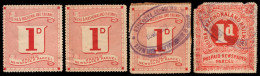 Rhodesia Railways 1903c Group Of Four Beira & Mashonaland - Sonstige & Ohne Zuordnung