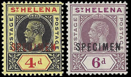 Saint Helena 1913 KGV Keyplates F/M Specimens - St. Helena