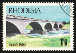 Rhodesia 1969 1/6 Bridge, White Arch Variety VF/U - Other & Unclassified