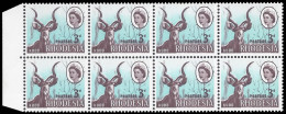 Rhodesia 1966 3d Kudu Missing Branches Block, Upward Shift - Other & Unclassified