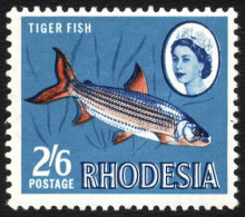 Rhodesia 1966 2/6 Tigerfish With Rhodesia Doubled VF/UM - Other & Unclassified