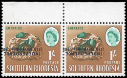 Rhodesia 1966 1/- Binda Forgery Ovpt Inverted & Shifted - Sonstige & Ohne Zuordnung