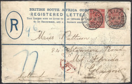 Rhodesia 1902 Registered Letter From Fife, Uprated 2s8d - Other & Unclassified