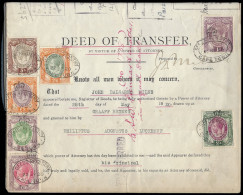 South Africa Revenues 1920 Transfer Deed KGV To £10 - Non Classés