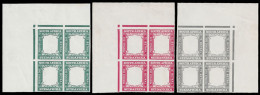 South Africa Postage Due 1927 Plate Proof Corner Blocks - Unclassified