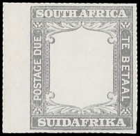 South Africa Postage Due 1927 6d Plate Proof, Marginal - Unclassified