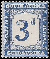 South Africa Postage Due 1927 3d Perf'd Plate Proof / Trial - Unclassified