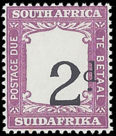 South Africa Postage Due 1927 2d Spectacular Printing Shift - Non Classés