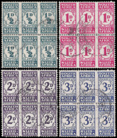 South Africa Postage Due 1943 ½d - 3d Set VF/U Blocks - Unclassified