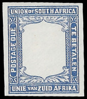 South Africa Postage Due 1926 3d Plate Proof - Unclassified