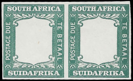 South Africa Postage Due 1927 ½d Plate Proof Pair - Unclassified