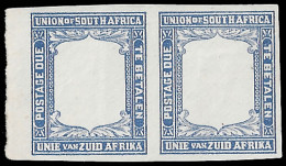 South Africa Postage Due 1926 3d Plate Proof Pair - Unclassified