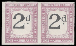 South Africa Postage Due 1923 2d Imperf Pair - Non Classés