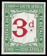 South Africa Postage Due 1914 Imperf Colour Trial Red & Green - Non Classés