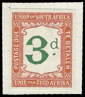 South Africa Postage Due 1914 Imperf Colour Trial Green & Red - Non Classés