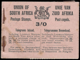 South Africa Booklet 1921 KGV 3/- Salmon, Complete, Rare - Non Classés