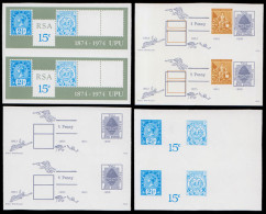 South Africa 1974 UPU Centenary Imperf Colour Proofs - Unclassified