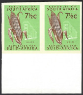 South Africa 1970 7½c Maize Imperf Pair Superb UM , Rare - Non Classés