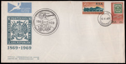 South Africa 1969 Anniversary ZAR FDC Helicopter Flight - Zonder Classificatie