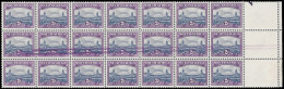 South Africa 1950 2d Doctor Blade Flaw Block Of 21 - Unclassified