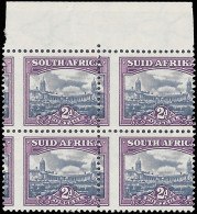 South Africa 1950 2d Spectacular Misperforated Block - Unclassified