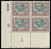 South Africa 1949 2/6 Control Block UM  - Ohne Zuordnung