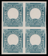 South Africa 1947 Â½d PO Museum "Proof" Imperf Frames Only - Sin Clasificación