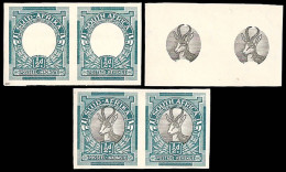 South Africa 1947 ½d PO Museum "Proofs" Rare Stages Trio - Zonder Classificatie