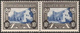 South Africa 1944 10/- Blue & Charcoal VF/M  - Ohne Zuordnung