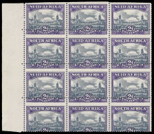 South Africa 1945 2d Spectacular Misperforated Block - Zonder Classificatie