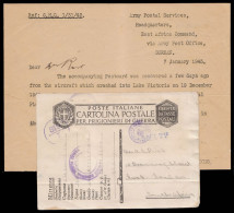 South Africa 1942 General Dan Pienaar Crash Card, 5 Survive - Zonder Classificatie