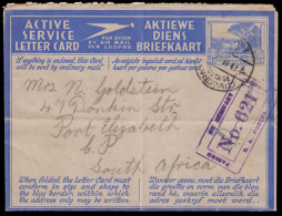 South Africa 1942 Censored Active Service Letter Card - Non Classificati
