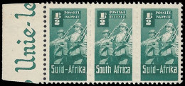 South Africa 1942 Bantam Â½d Dark Green Line Behind Helmet - Unclassified
